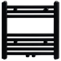 Radiatore Centrale Portasciugamano Dritto Nero 480 x 480 mm 141904