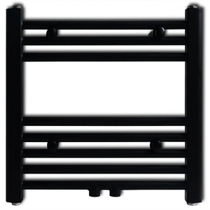 Radiatore Centrale Portasciugamano Dritto Nero 480 x 480 mm 141904