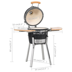 Griglia Barbecue Kamado Affumicatore in Ceramica 81 cm cod mxl 8796