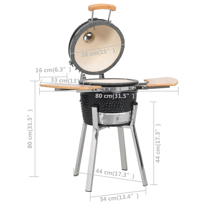 Griglia Barbecue Kamado Affumicatore in Ceramica 81 cm 41721