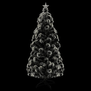 Albero di Natale Artificiale Supporto/LED 150 cm Fibra Ottica 242426