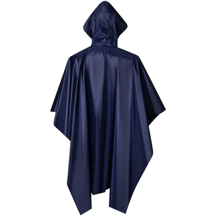 Poncho Militare Impermeabile per Escursionismo Blu Marino 130866