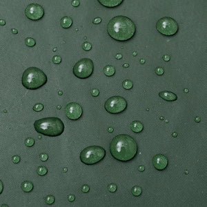 Impermeabile Lungo Resistente all'Acqua con Cappuccio Verde L 130773