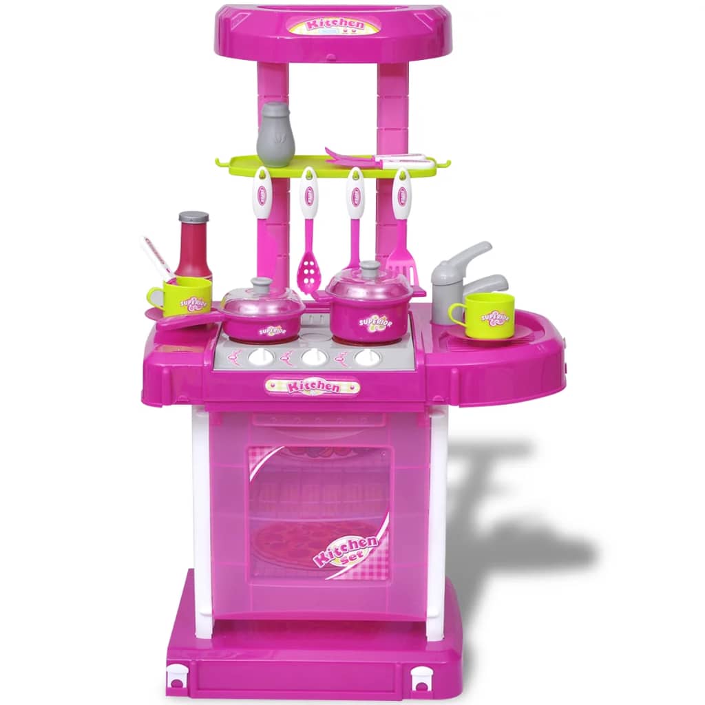 Cucina Giocattolo per Bambini con Effetti Luce/Suoni Rosa