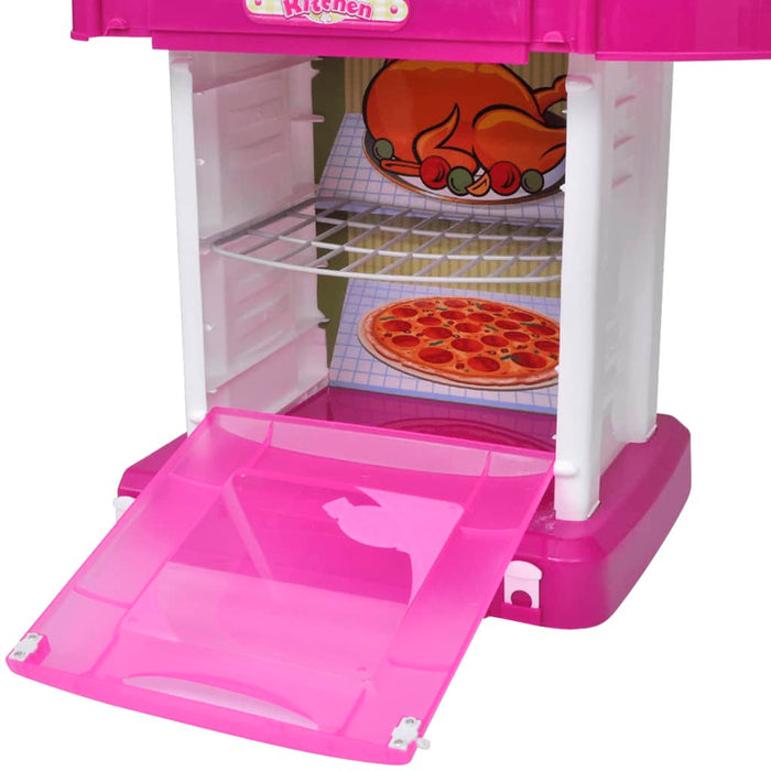 Cucina Giocattolo per Bambini con Effetti Luce/Suoni Rosa