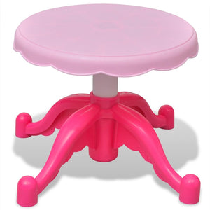 Gioco Bambini Tastiera con Sgabello/Microfono 37 Tasti Rosa