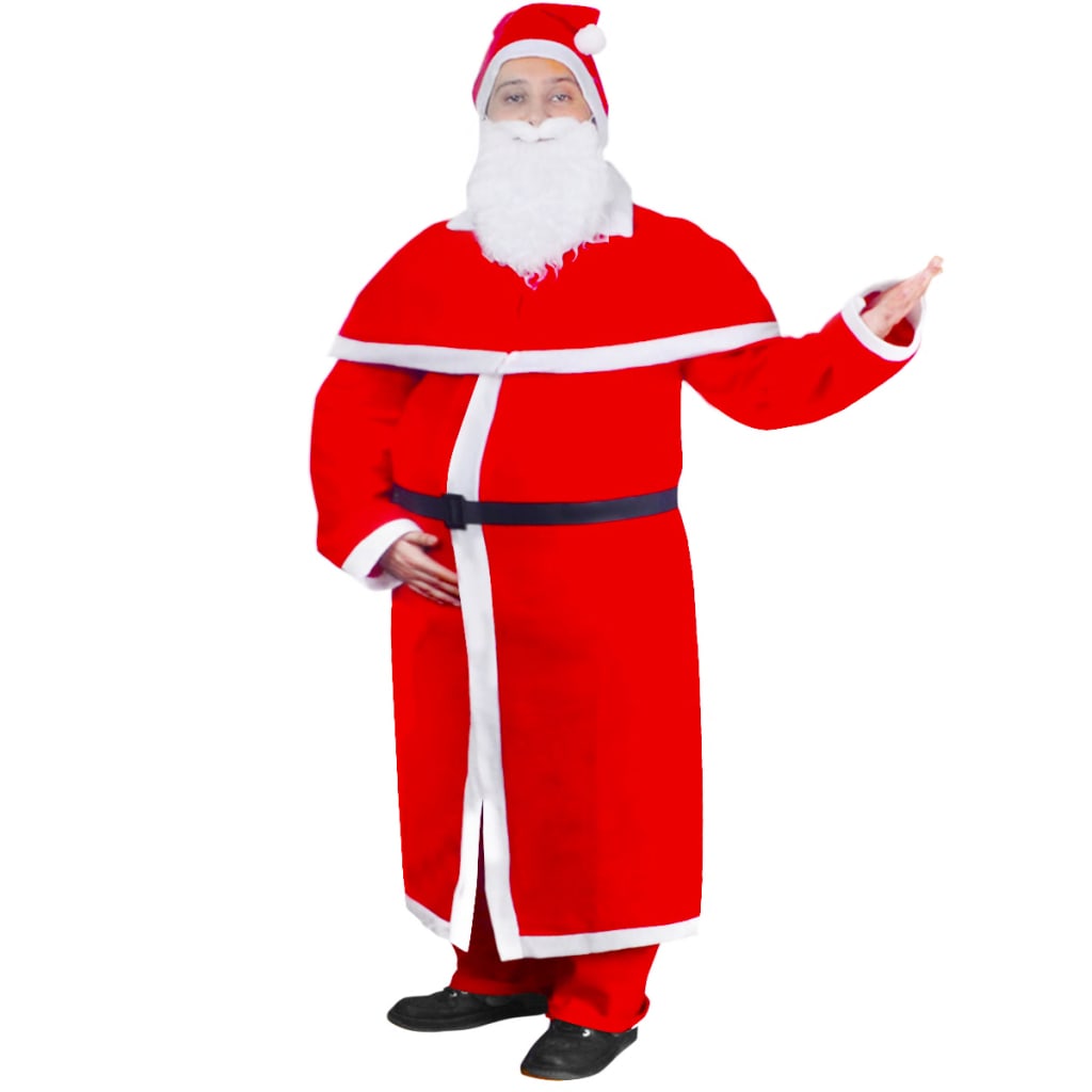 Set Natale Costume lungo di Babbo Natale