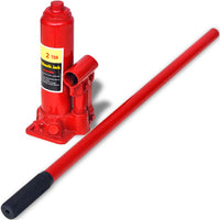 Rampe di Sollevamento Riparazione Auto 2 pz Acciaio Rosso 210352