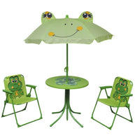 Set da Bistrot da Giardino per Bambini con Ombrellone Verde cod mxl 39990