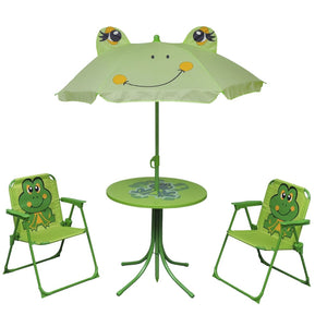 Set da Bistrot da Giardino per Bambini con Ombrellone Verde cod mxl 39990