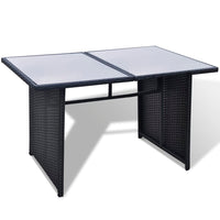 Set Divani da Giardino 10 pz con Cuscini in Polyrattan Nero