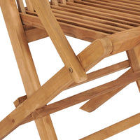 Sedie da Giardino Pieghevoli 2 pz in Legno Massello di Teak cod mxl 45353