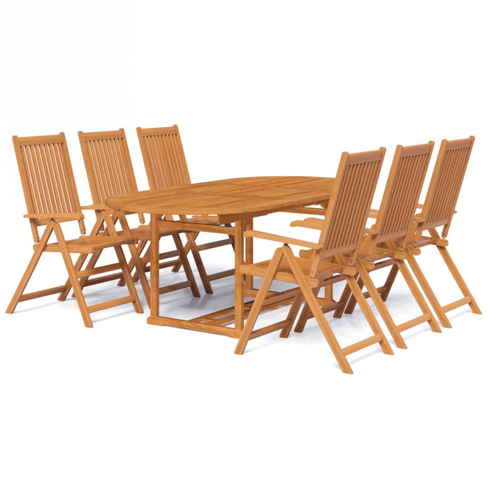 Set da Pranzo da Giardino 7 pz in Legno Massello di Acacia cod mxl 40912