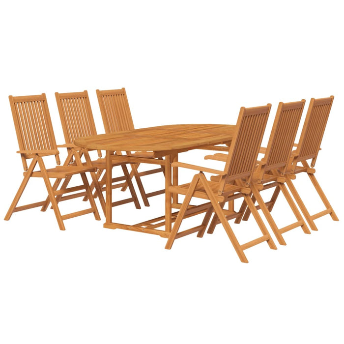 Set da Pranzo da Giardino 7 pz in Legno Massello di Acacia cod mxl 40912