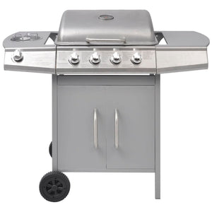 Griglia Barbecue a Gas 4+1 Fornelli Argento 41903