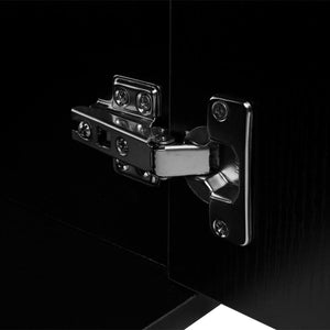 Mobili da Bagno con Lavabo Set 9 pz Nero