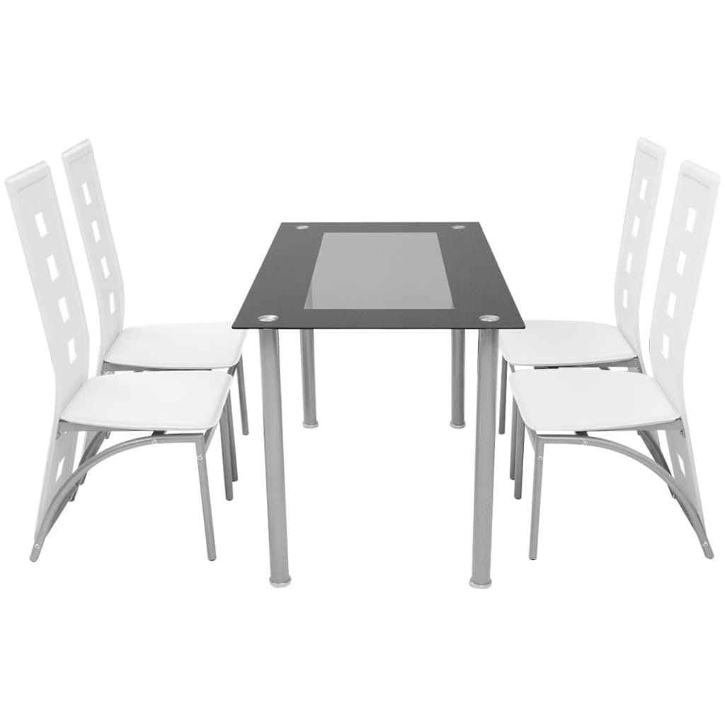 Set Sala Da Pranzo 5 Pezzi Bianco cod mxl 6029