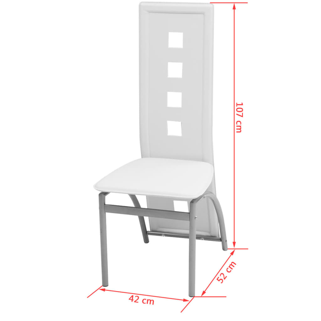 Set Sala Da Pranzo 5 Pezzi Bianco cod mxl 6029