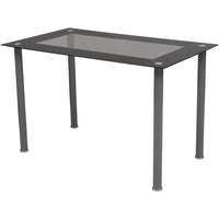 Set Tavolo da Pranzo 7 pz Nero 242910