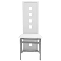 Set Sala Da Pranzo 7 Pezzi Bianco 242911