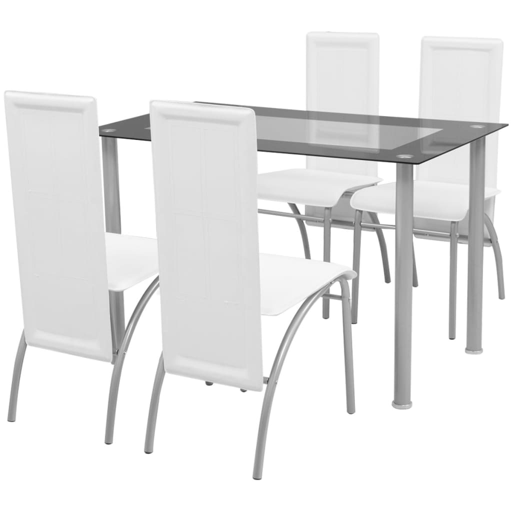 Set Sala Da Pranzo 5 Pezzi Bianco cod mxl 31328