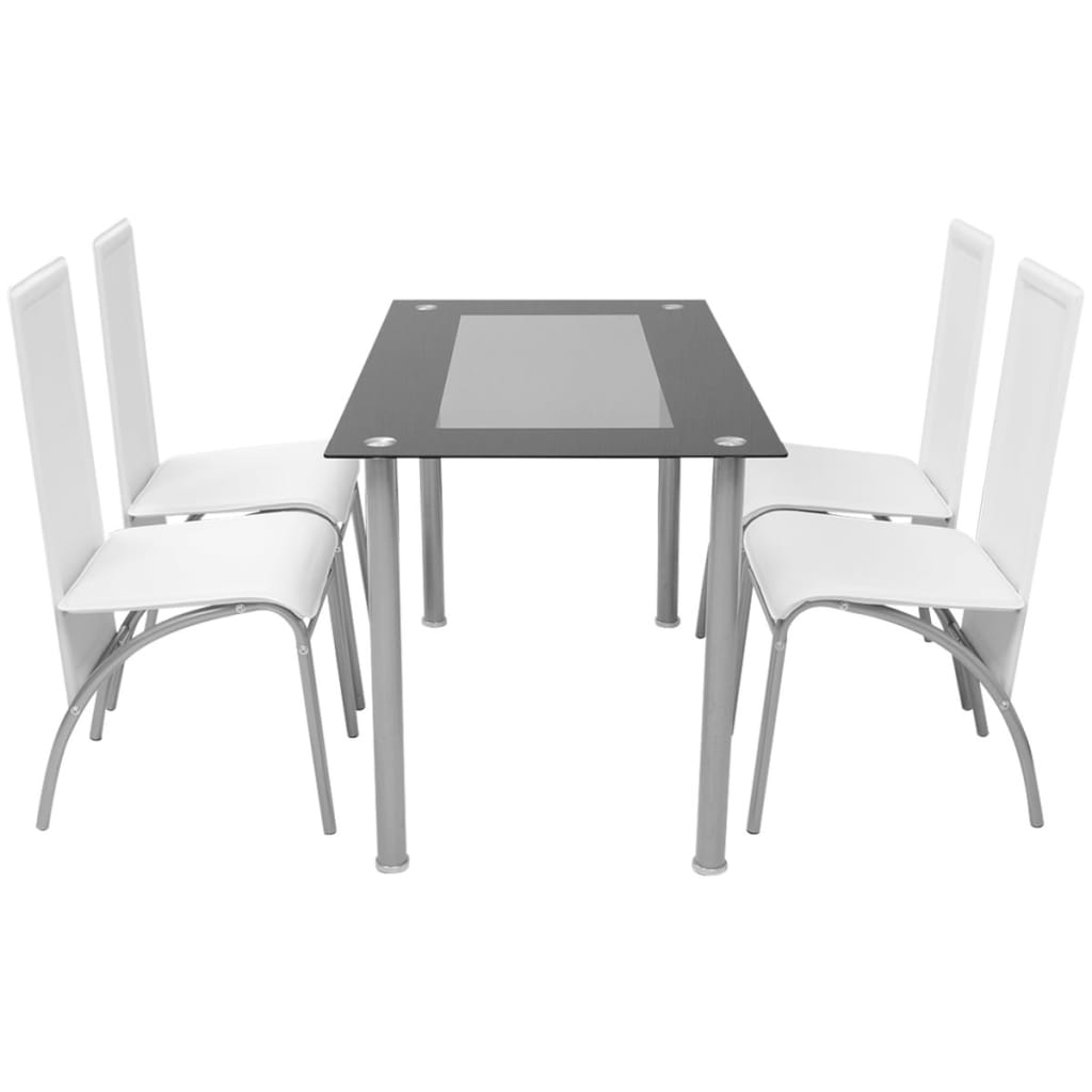 Set Sala Da Pranzo 5 Pezzi Bianco cod mxl 31328