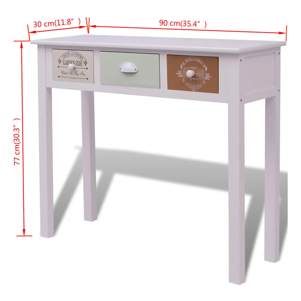 Tavolo Consolle in Stile Francese in Legno