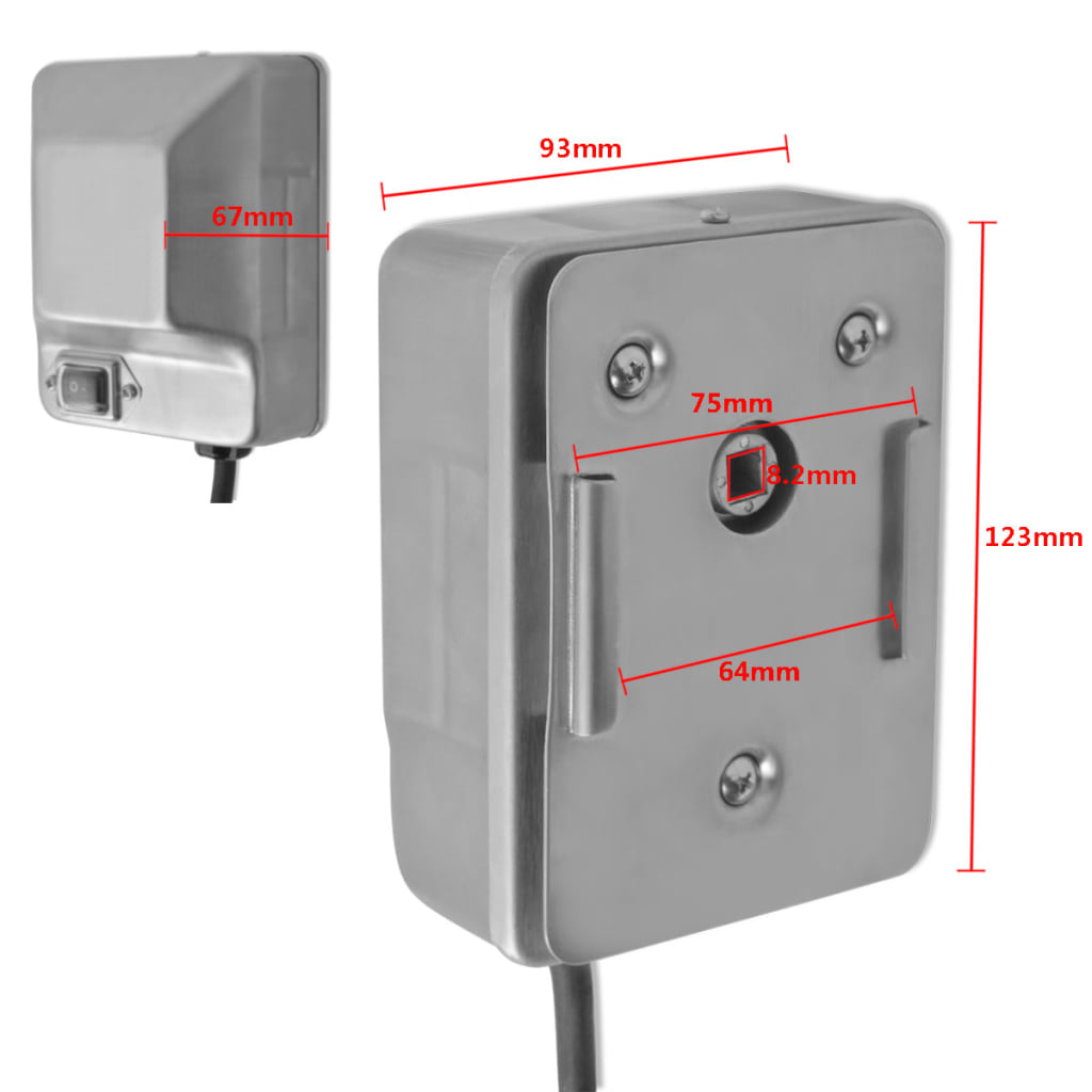 Motore per Spiedo in Acciaio Inossidabile 4 W cod mxl 41575