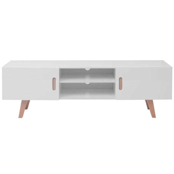 Supporto TV in MDF 150x35x48,5 cm Lucido Bianco cod mxl 18600