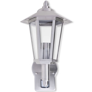 Lampada da parete per esterno con sensore in acciaio inox cod mxl 54924