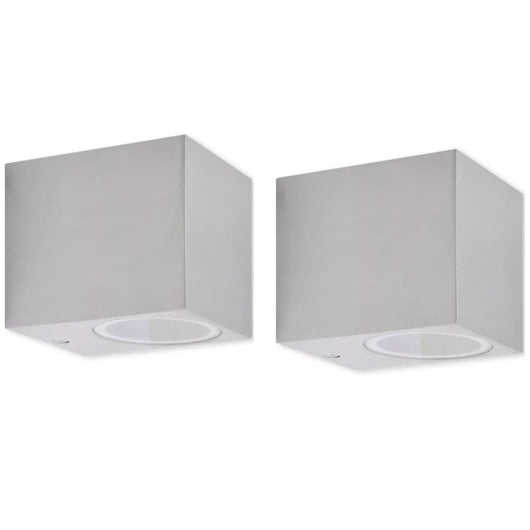 Luce da Parete per Esterno a Cubo 2 pz cod mxl 63291