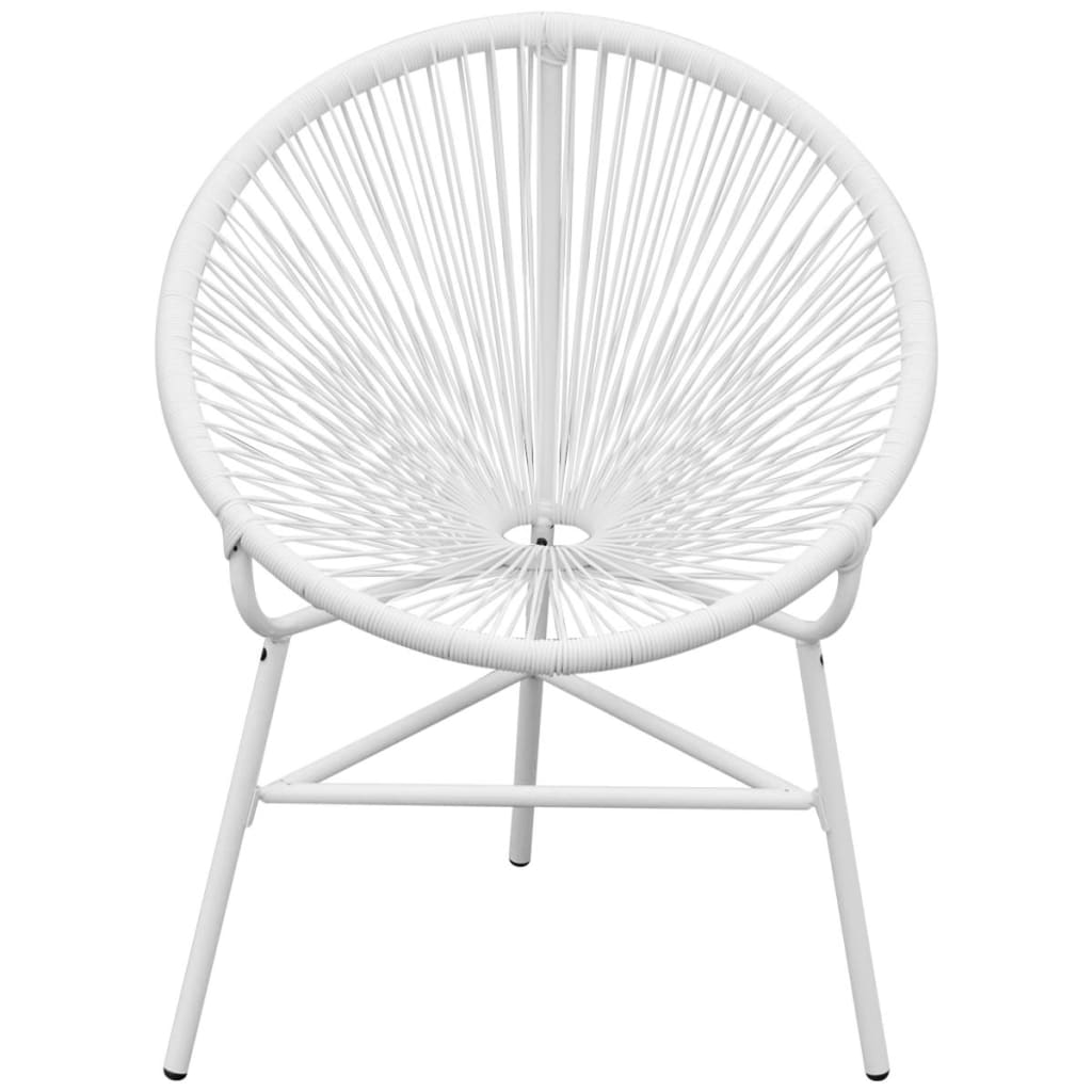 Sedia da Giardino Acapulco in Polyrattan Bianco cod mxl 20856