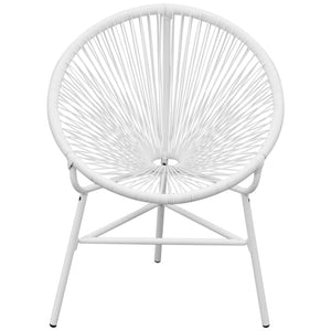 Sedia da Giardino Acapulco in Polyrattan Bianco cod mxl 20856