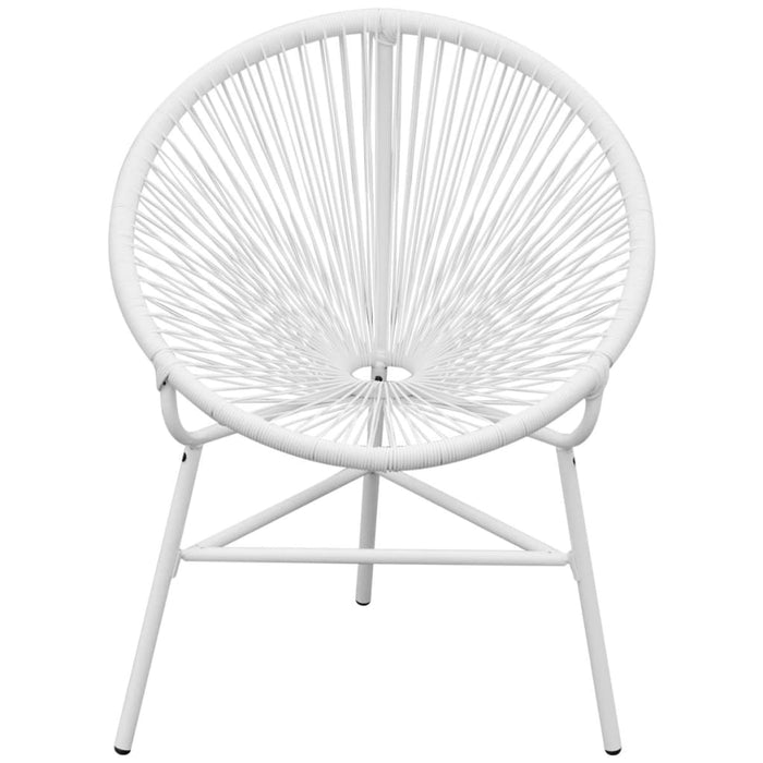 Sedia da Giardino Acapulco in Polyrattan Bianco cod mxl 20856