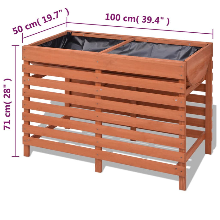 Fioriera 100x50x71 cm in Legno