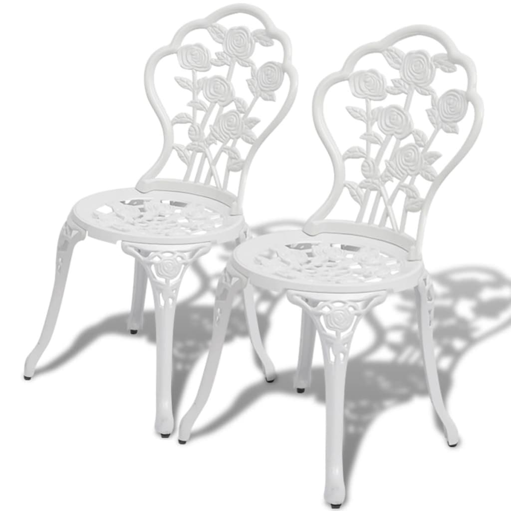 Set da Bistrot 3 pz in Alluminio Pressofuso Bianco cod mxl 43215