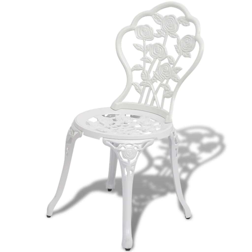 Set da Bistrot 3 pz in Alluminio Pressofuso Bianco cod mxl 43215