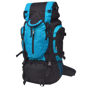 Zaino da Escursioni XXL 75 L Nero e Blu