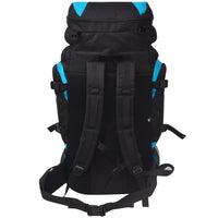 Zaino da Escursioni XXL 75 L Nero e Blu