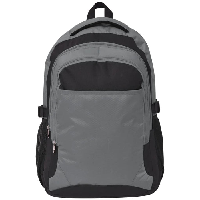 Zaino da Scuola 40 L Nero e Grigio