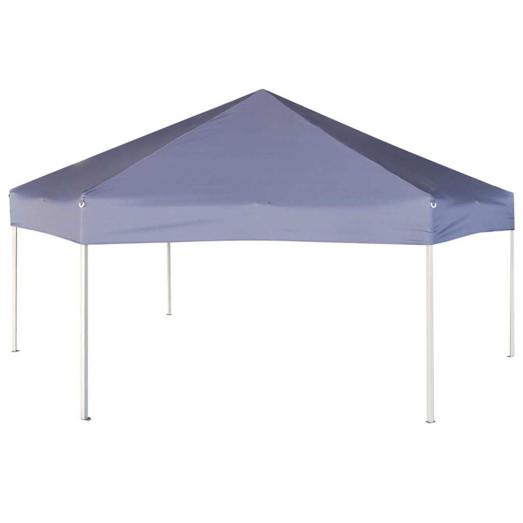 Gazebo Esagonale Pop-Up con 6 Pareti Blu Scuro 3,6x3,1 m cod mxl 66013