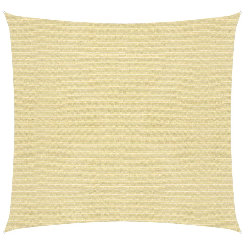 Parasole a vela HDPE Quadrato 3,6x3,6 m Beige