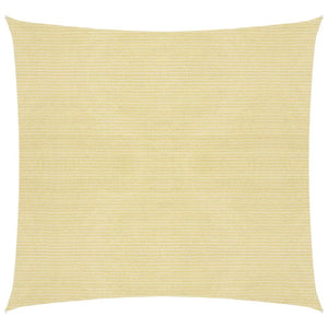 Parasole a vela HDPE Quadrato 3,6x3,6 m Beige