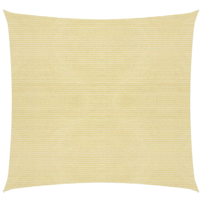 Parasole a vela HDPE Quadrato 3,6x3,6 m Beige