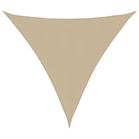 Parasole a Vela Oxford Triangolare 3,6x3,6x3,6 m Beige 