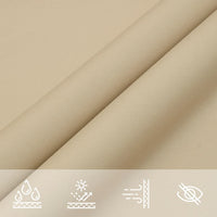 Parasole a Vela Oxford Triangolare 3,6x3,6x3,6 m Beige