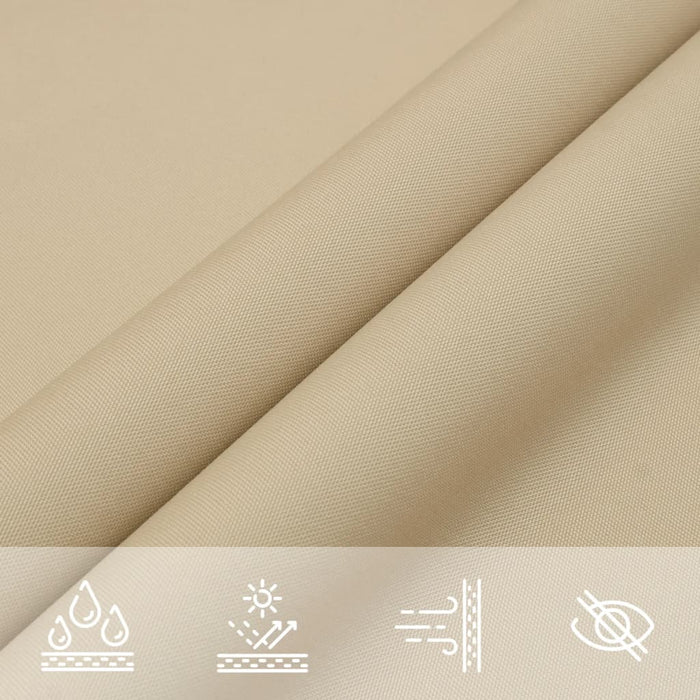 Parasole a Vela Oxford Triangolare 3,6x3,6x3,6 m Beige 