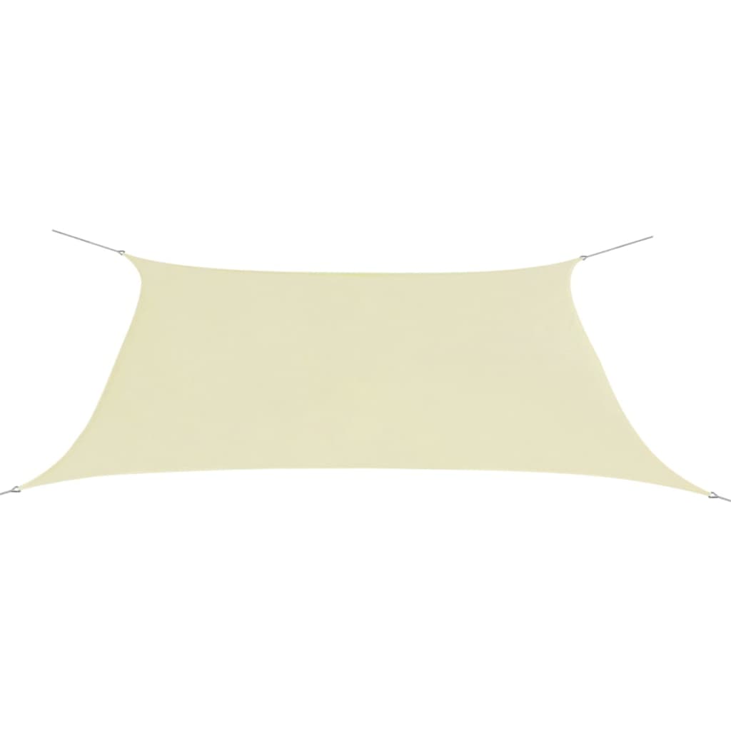 Parasole a Vela Oxford Rettangolare 2x4 m Crema