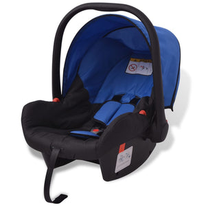 Passeggino 3 in 1 in Alluminio Blu e Nero