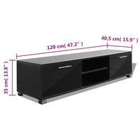 Mobile TV Nero Laccato Lucido 120x40,3x34,7 cm cod mxl 12222